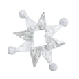 Silver Snowflake Dog Antler and Collar Set